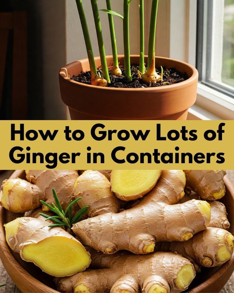How to Grow Lots of Ginger in Containers