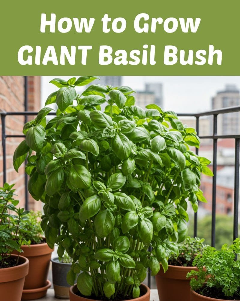 How to Grow GIANT Basil Bush