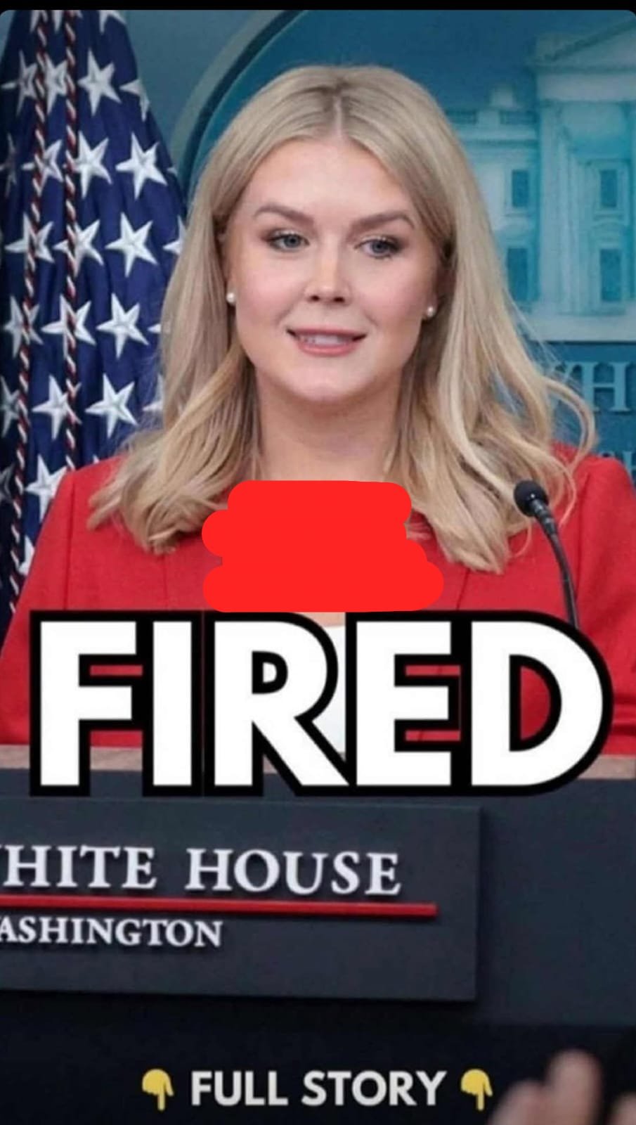 Viral “Fired” Image Sparks Confusion About White House Press Secretary Karoline Leavitt